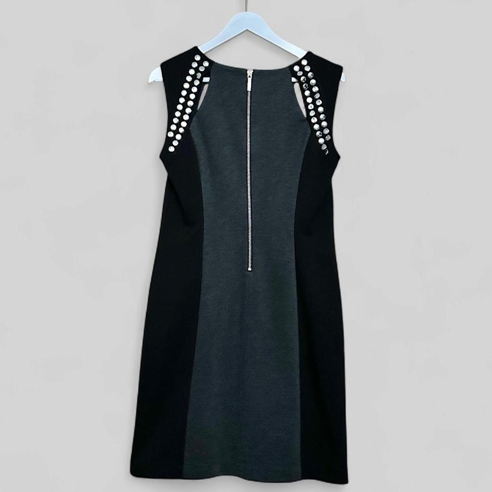MICHAEL KORS Studded Sheath Dress with Shoulder Cutouts - Picture 2 of 7